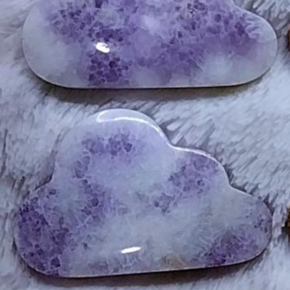 Purple and White Agate Clouds…
